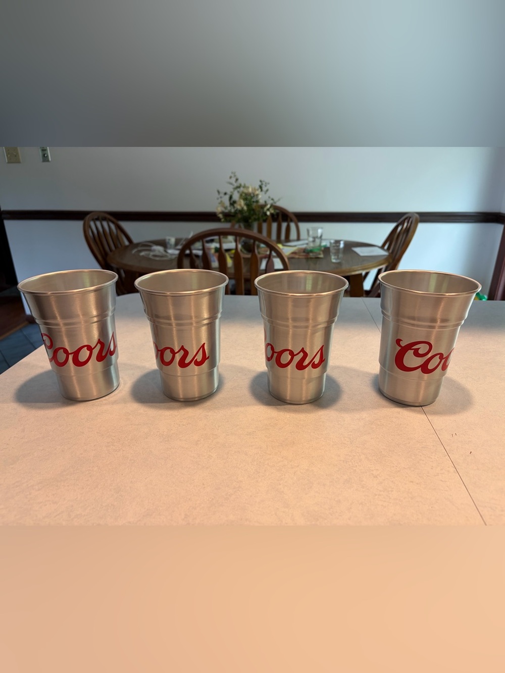 Coors Light Aluminum Cups 4 Count